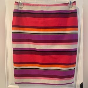 Liz Claiborne Colorful Striped Pencil Skirt